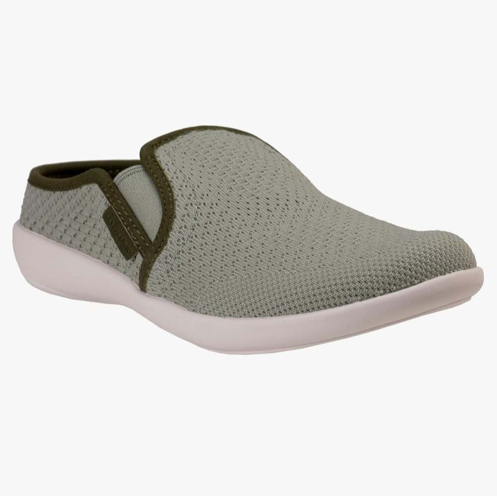 Revitalign Women's Christina Stretch Orthotic Washable Knit Mules,Desert Sage,7B